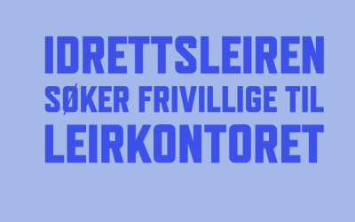 Vi søker frivillige til leirkontoret!